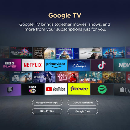 TCL 139 cm (55 inches) Metallic Bezel Less Series 4K Ultra HD Smart LED Google TV 55V6C (Black) 