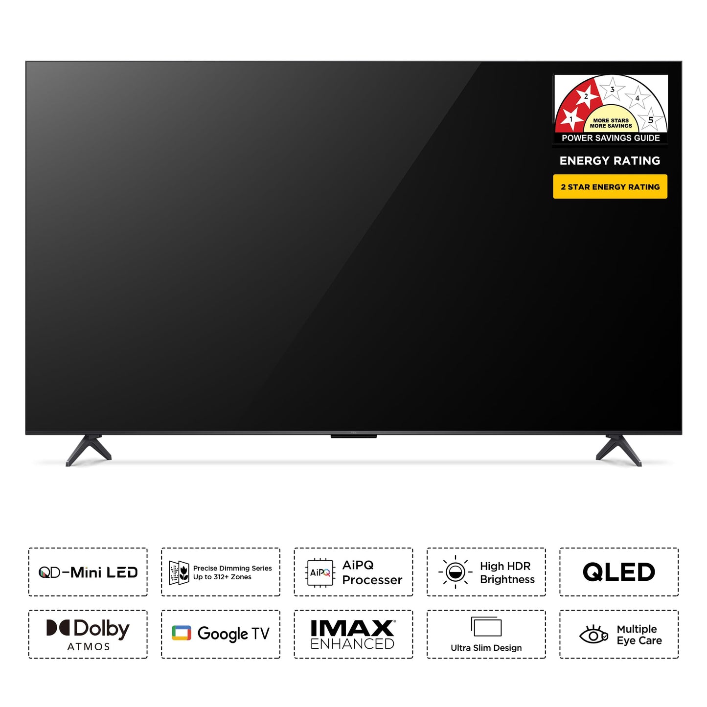 TCL 164 cm (65 inches) 4K Ultra HD Smart QD-Mini LED Google TV 65C6KS 