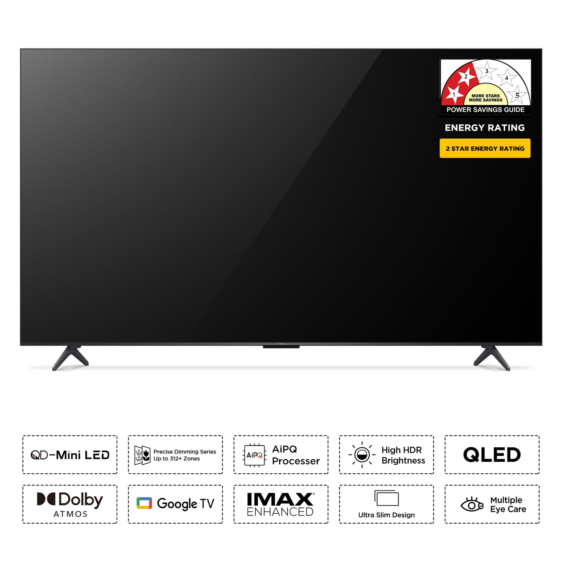 TCL 164 cm (65 inches) 4K Ultra HD Smart QD-Mini LED Google TV 65C6KS 