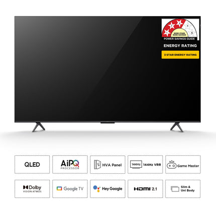 TCL 164 cm (65 inches) 4K Ultra HD Smart QLED Google TV 65T8C 