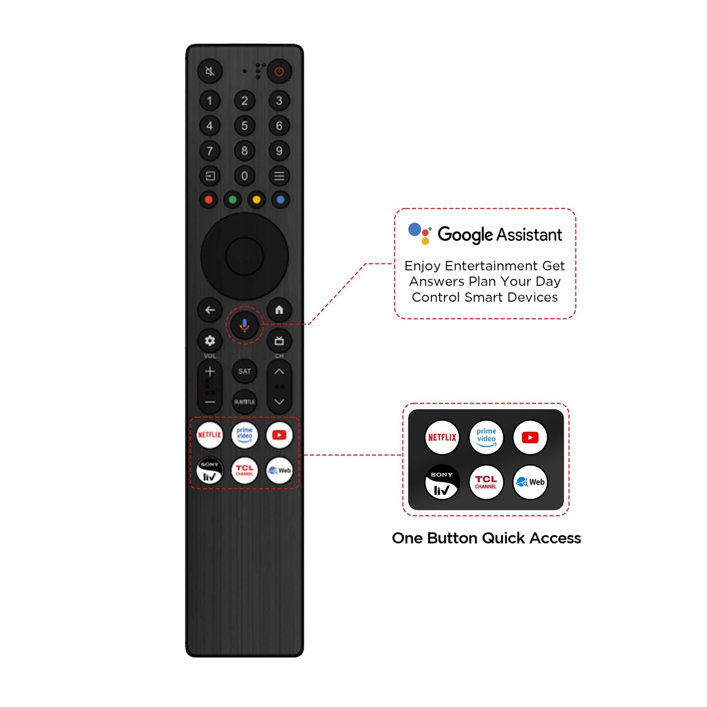 TCL 164 cm (65 inches) Metallic Bezel Less Series 4K Ultra HD Smart LED Google TV 65V6C (Black) 