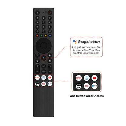 TCL 164 cm (65 inches) Metallic Bezel Less Series 4K Ultra HD Smart LED Google TV 65V6C (Black) 