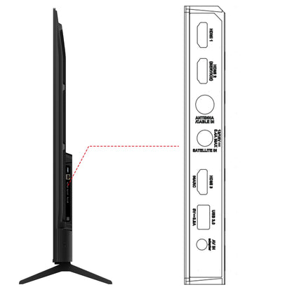 TCL 164 cm (65 inches) Metallic Bezel Less Series 4K Ultra HD Smart LED Google TV 65V6C (Black) 