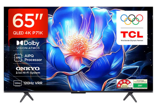 TCL 165 cm (65 inches) 4K Ultra HD Smart QLED Google TV 65P71K 