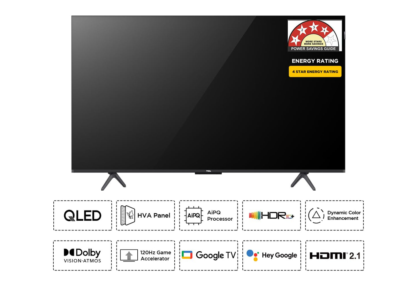 TCL 189 cm (75 inches) 4K Ultra HD Smart QLED Google TV 75P71K 