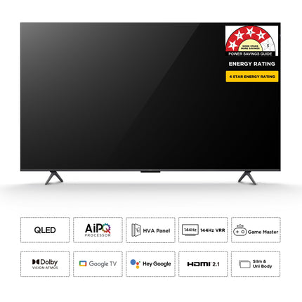 TCL 189 cm (75 inches) 4K Ultra HD Smart QLED Google TV 75T8C 