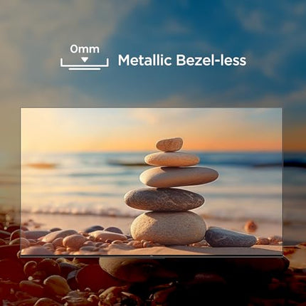 TCL 189 cm (75 inches) Metallic Bezel-Less Series 4K Ultra HD Smart LED Google TV 75V6B (Black) 