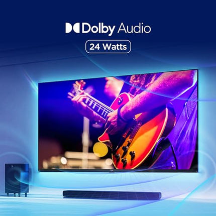 TCL 189 cm (75 inches) Metallic Bezel-Less Series 4K Ultra HD Smart LED Google TV 75V6B (Black) 