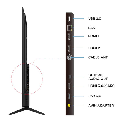 TCL 189 cm (75 inches) Metallic Bezel Less Series 4K Ultra HD Smart LED Google TV 75V6C (Black) 