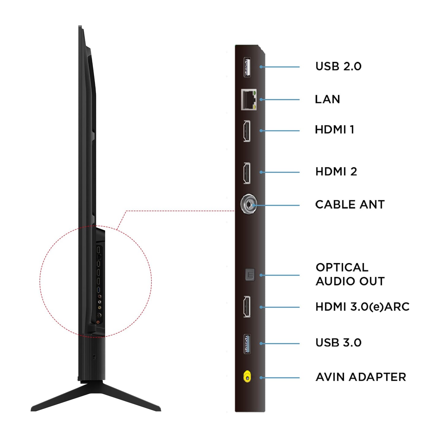 TCL 189 cm (75 inches) Metallic Bezel Less Series 4K Ultra HD Smart LED Google TV 75V6C (Black) 