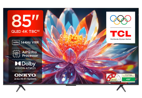 TCL 215 cm (85 inches) 4K Ultra HD Smart QLED Google TV 85T8C 