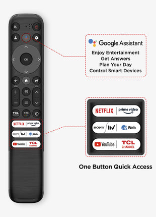 TCL 215 cm (85 inches) C655 Series 4K Ultra HD Smart QLED Google TV 85C655 (Black) 