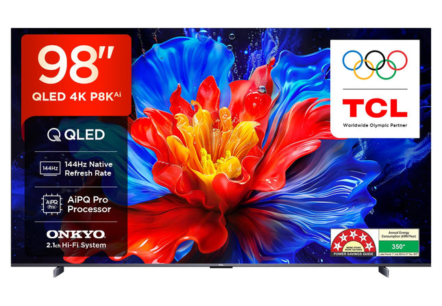 TCL 248 cm (98 inches) 4K Ultra HD Smart QLED Google TV 98P8K 