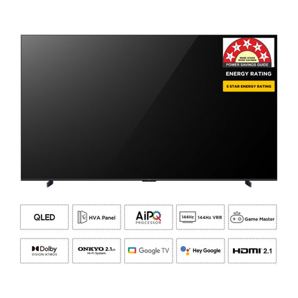 TCL 248 cm (98 inches) 4K Ultra HD Smart QLED Google TV 98P8K 