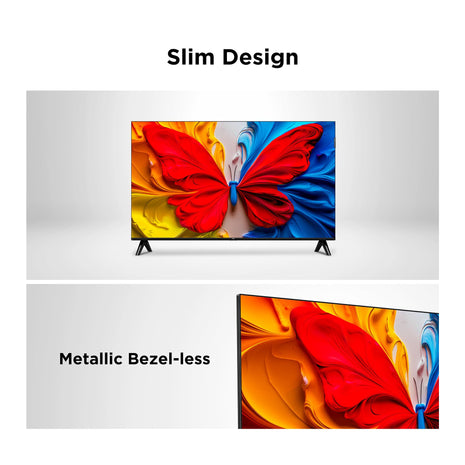 TCL 43S5K Television 43 Inch Smart TV QLED HDR 10 Google TV, Dolby Audio, Game Mode, Multiple Eye Care with Slim Design (2025 Model) 