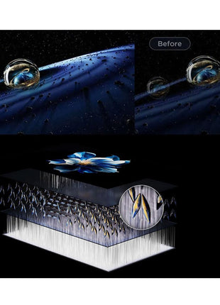 TCL 65 Inch QLED-MiniLED TV Smart Google TV, 4K Resolution, Dolby Vision Atmos, 144Hz, ONKYO 2.1 Hi-Fi System, Dolby Vision HDR, Ultra Slim Design – 65C6K (2025 Model) 