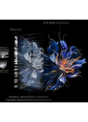 TCL 65 Inch QLED-MiniLED TV Smart Google TV, 4K Resolution, Dolby Vision Atmos, 144Hz, ONKYO 2.1 Hi-Fi System, Dolby Vision HDR, Ultra Slim Design – 65C6K (2025 Model) 