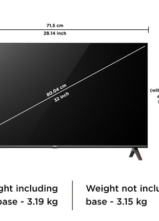 TCL 80 cms (32 inches) V4C Series HD Ready Smart QLED Google TV 32V4C 