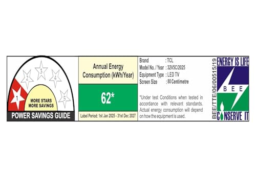 TCL 80 cms (32 inches) V5C Series Full HD Smart QLED Google TV 32V5C 