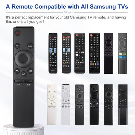 TECHVIZONE Remote Control Compatible for Samsung Smart 4K Tv Remote Original Led UHD QLED Television and Monitor Suitable for Frame Ultra 6 7 8 Series with Hot Keys BN59 Model Without Voice Command 