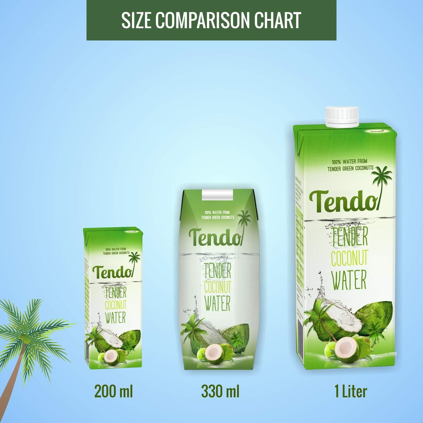 TENDO Tender Coconut Water 200ML (Pack of 30) 