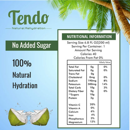 TENDO Tender Coconut Water 200ML (Pack of 30) 