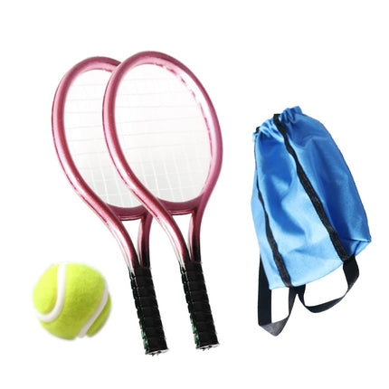 THE STYLE SUTRA Mini Tennis Racket and Ball Set Crafts Cake Topper 1:12 Miniature Tennis Kit Pink 