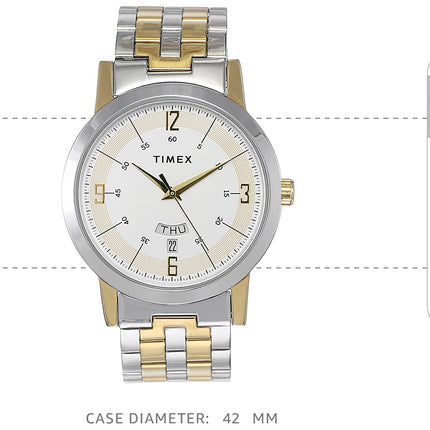 TIMEX Classics Analog Silver Dial Men's Watch - TW000T120 