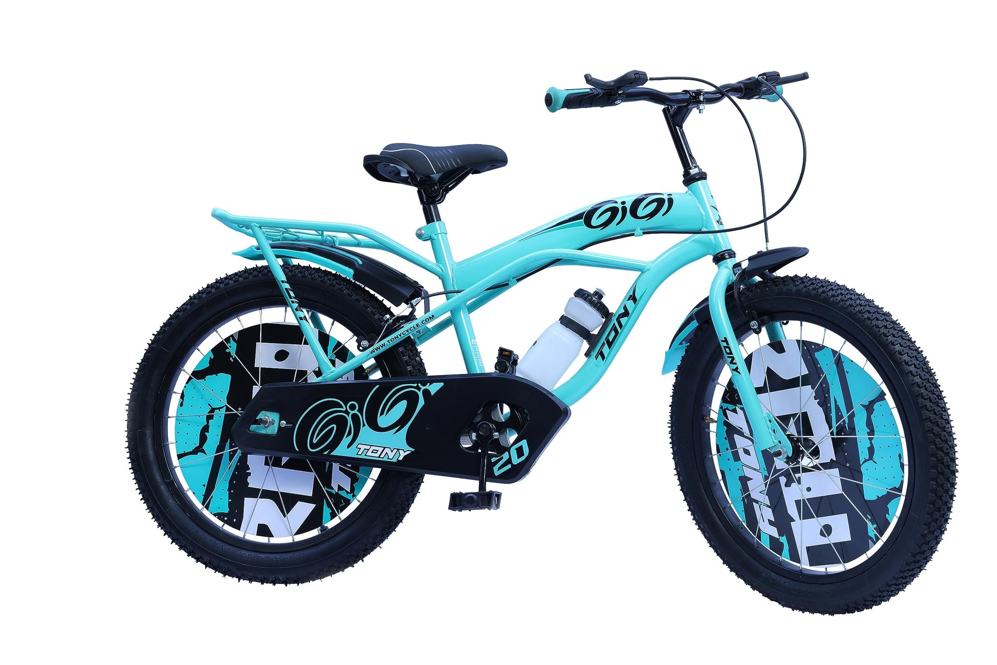 TONY RAW Bicycles Sports BMX Single Speed 20T Cycle for Kids 7 to 10 Years Boys & Girls with Side Stand Sea Green 