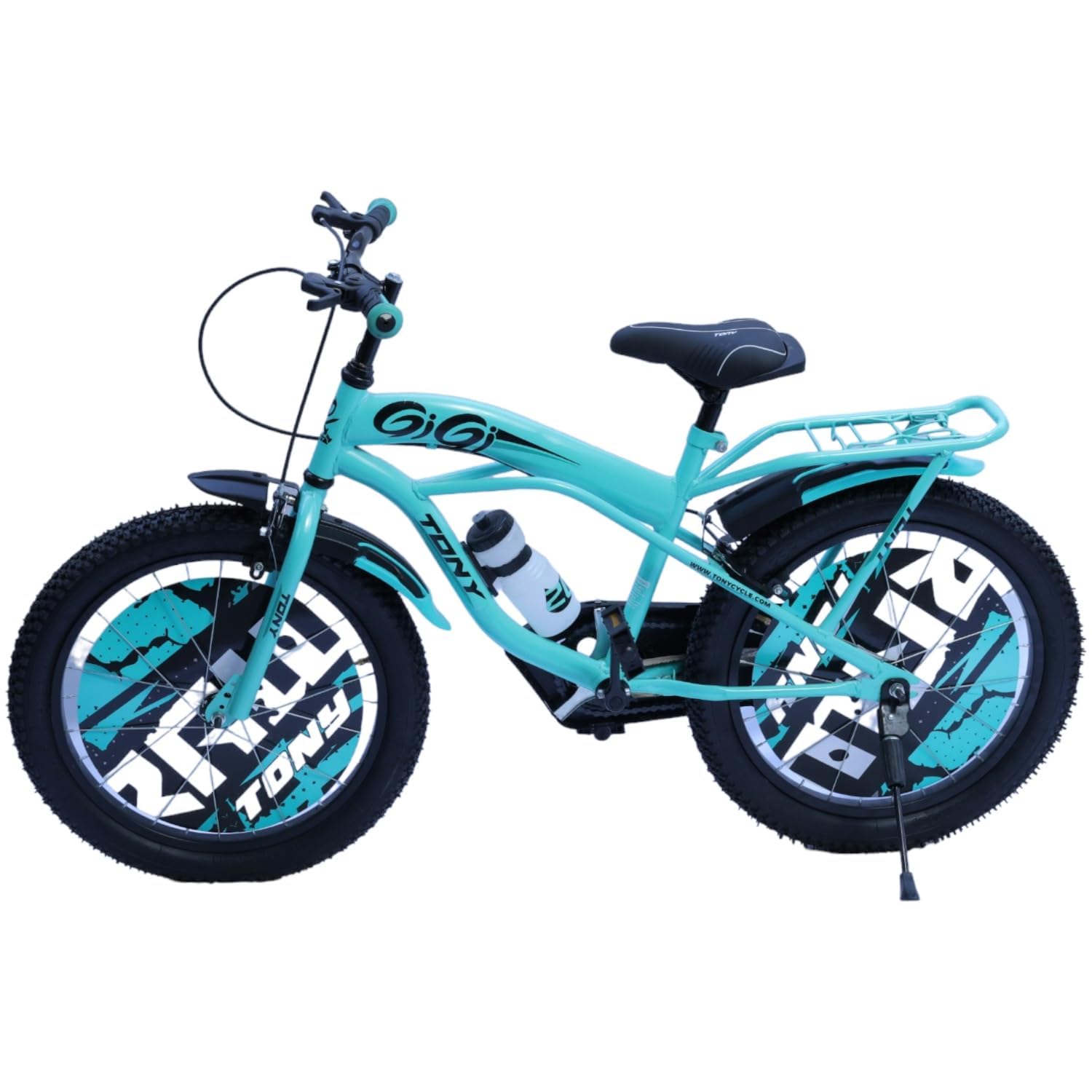TONY RAW Bicycles Sports BMX Single Speed 20T Cycle for Kids 7 to 10 Years Boys & Girls with Side Stand Sea Green 