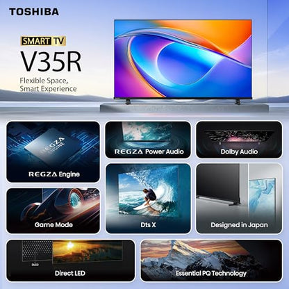 TOSHIBA 100 cm (40 inches) V Series HD Ready Smart LED TV 40V35RP (Black) 