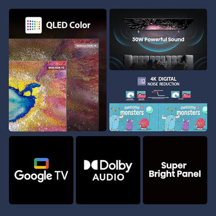 TOSHIBA 108 cm (43 inches) E38RP Series Full HD Ready Smart QLED Google TV 43E38RP 