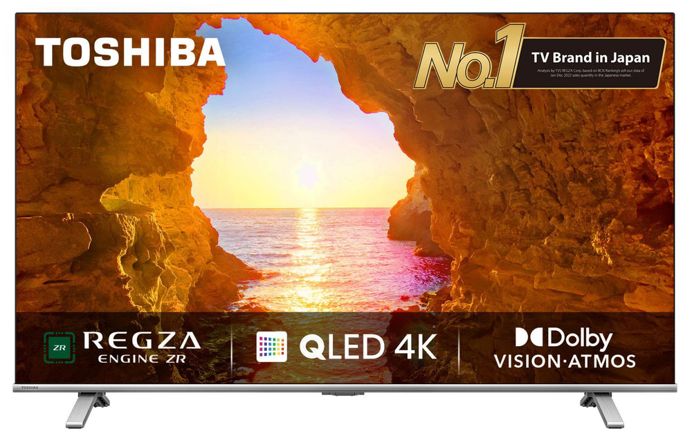 TOSHIBA 139 cm (55 inches) C450ME Series 4K Ultra HD Smart QLED TV 55C450ME (Silver)