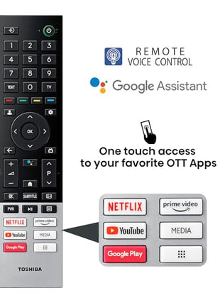 TOSHIBA 139 cm (55 inches) M550MP Series 4K Ultra HD Smart QLED Google TV 55M550MP (Black) 