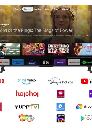 TOSHIBA 139 cm (55 inches) M550MP Series 4K Ultra HD Smart QLED Google TV 55M550MP (Black) 