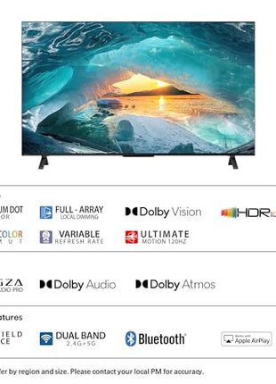 TOSHIBA 139 cm (55 inches) M550MP Series 4K Ultra HD Smart QLED Google TV 55M550MP (Black) 