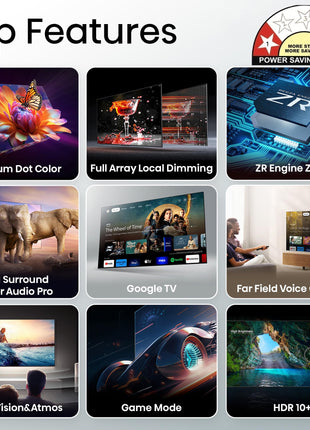 TOSHIBA 139 cm (55 inches) M550NP Series 4K Ultra HD Smart QLED Google TV 55M550NP 