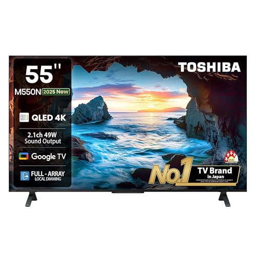 TOSHIBA 139 cm (55 inches) M550NP Series 4K Ultra HD Smart QLED Google TV 55M550NP 