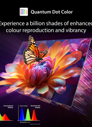 TOSHIBA 164 cm (65 inches) M450RP Series 4K Ultra HD Smart QLED TV 65M450RP (Black) 