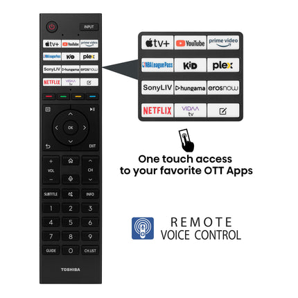 TOSHIBA 164 cm (65 inches) M450RP Series 4K Ultra HD Smart QLED TV 65M450RP (Black) 