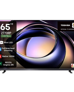 TOSHIBA 164 cm (65 inches) Z770RP Series 4K Ultra HD Smart MiniLED QLED TV 65Z770RP (Black) 