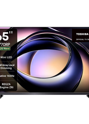 TOSHIBA 164 cm (65 inches) Z770RP Series 4K Ultra HD Smart MiniLED QLED TV 65Z770RP (Black) 