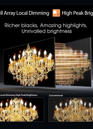 TOSHIBA 164 cm (65 inches) Z770RP Series 4K Ultra HD Smart MiniLED QLED TV 65Z770RP (Black) 