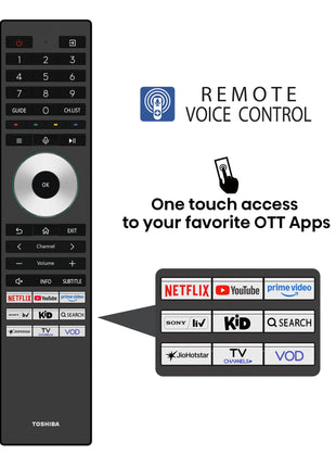 TOSHIBA 164 cm (65 inches) Z770RP Series 4K Ultra HD Smart MiniLED QLED TV 65Z770RP (Black) 