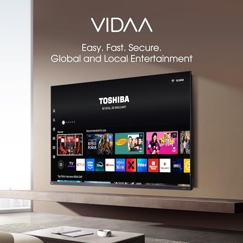 TOSHIBA 164 cm (65 inches) Z770RP Series 4K Ultra HD Smart MiniLED QLED TV 65Z770RP (Black) 