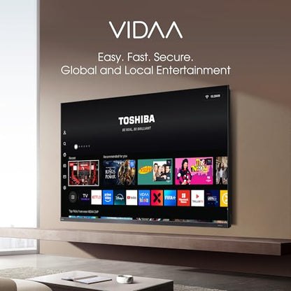 TOSHIBA 164 cm (65 inches) Z770RP Series 4K Ultra HD Smart MiniLED QLED TV 65Z770RP (Black) 