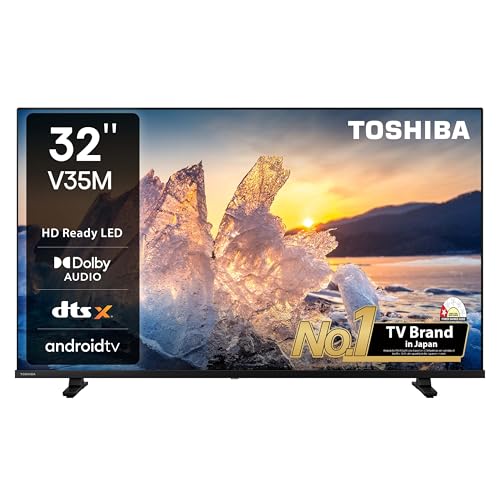 TOSHIBA 80 cm (32 inches) V Series HD Ready Smart Android LED TV 32V35MP (Black) 