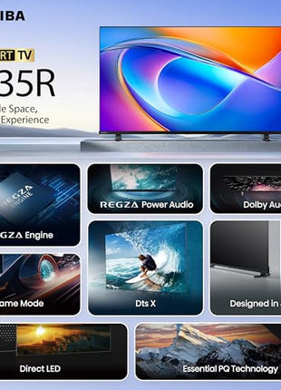 TOSHIBA 80 cm (32 inches) V Series HD Ready Smart LED TV 32V35RP (Black) 