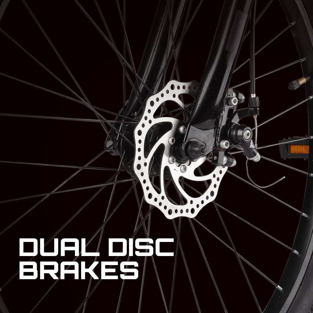 TUNGSTEN - Urban Mount 21 Speed | 21 Gears | 27.5 INCH Mountain Bike | HITENSILE Steel Frame | Dual DISC Brake | Ideal for 12+ Years | Ideal for 5.4FT to 5.8FT | Unisex 