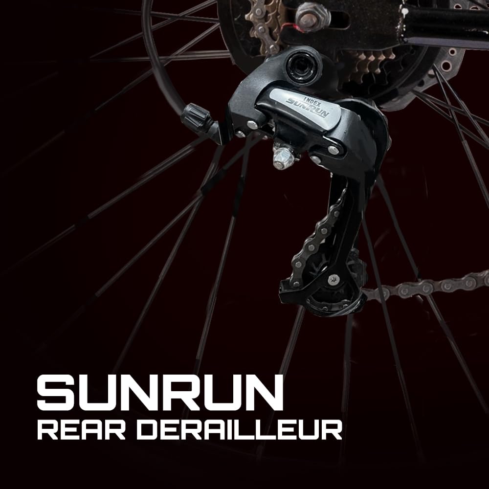 TUNGSTEN - Urban Mount 21 Speed | 21 Gears | 27.5 INCH Mountain Bike | HITENSILE Steel Frame | Dual DISC Brake | Ideal for 12+ Years | Ideal for 5.4FT to 5.8FT | Unisex 